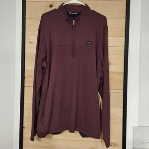 Travis Mathew quarter zip XL maroon
